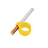 1Pcs Silicone Smoker Finger Ring Hand Rack Cigarette Holder Smoking Accessories for Game Player Driver Hand Free, 